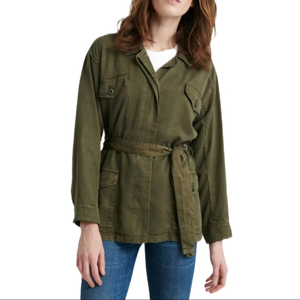 Lucky Brand olive green utility jacket medium‎ New